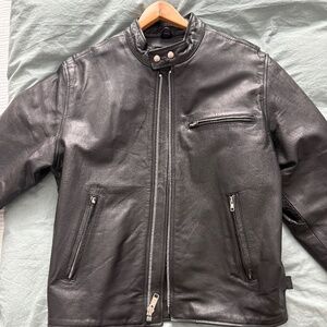 CHROME GEAR® Premium Leather Thinsulate Motorcycle Jacket - Men's 40